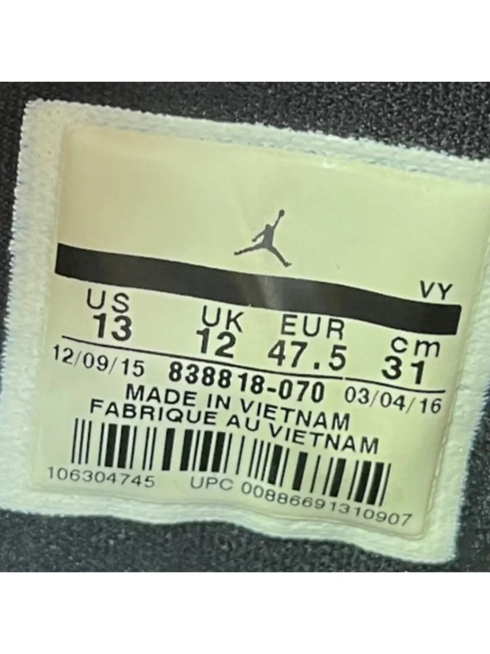 Nike Air Jordan 1 Flight 4 Premium Mens Size 13 Black Basketball Shoes Sneakers